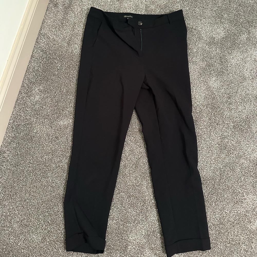 Shine star size large capri black dress pants barely worn
